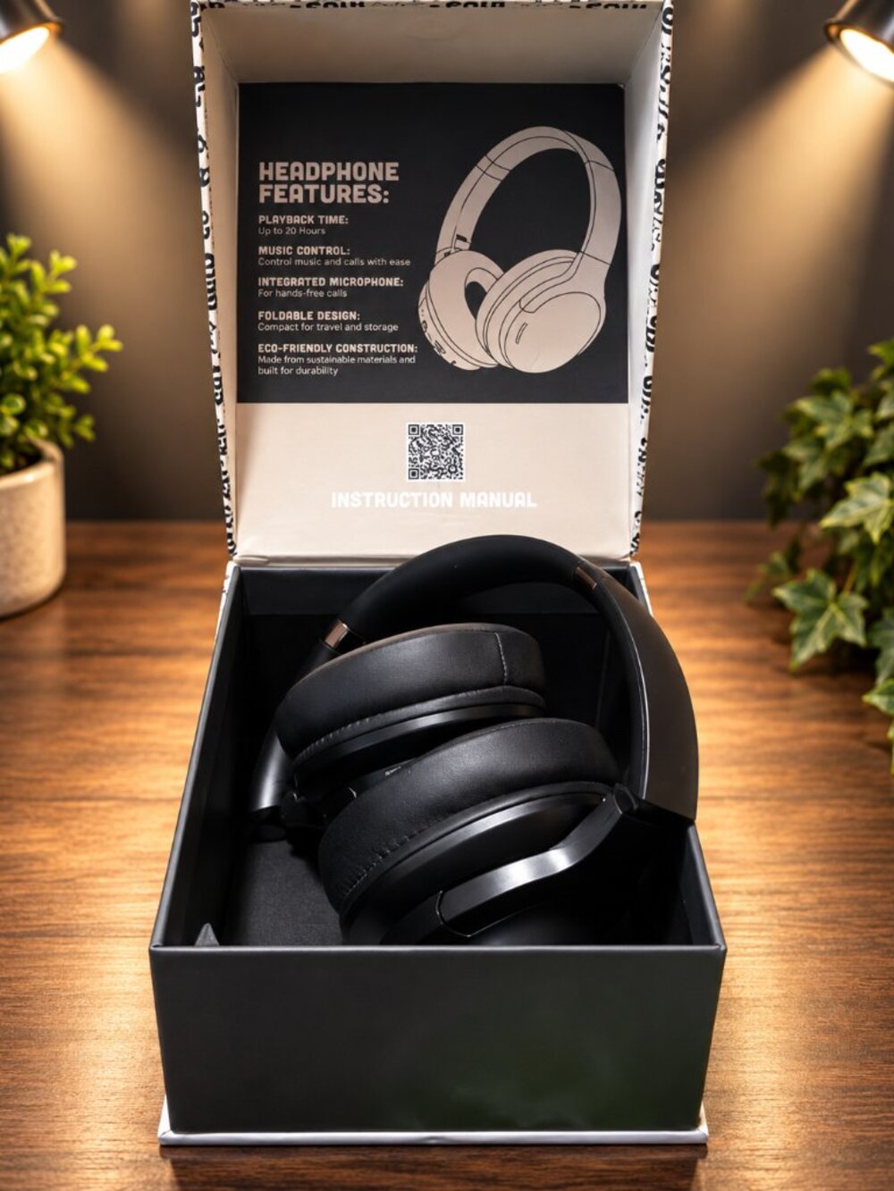Bluetooth Wireless Headphones Soul Mic Foldable Built-In Microphone Black New - Picture 3 of 3